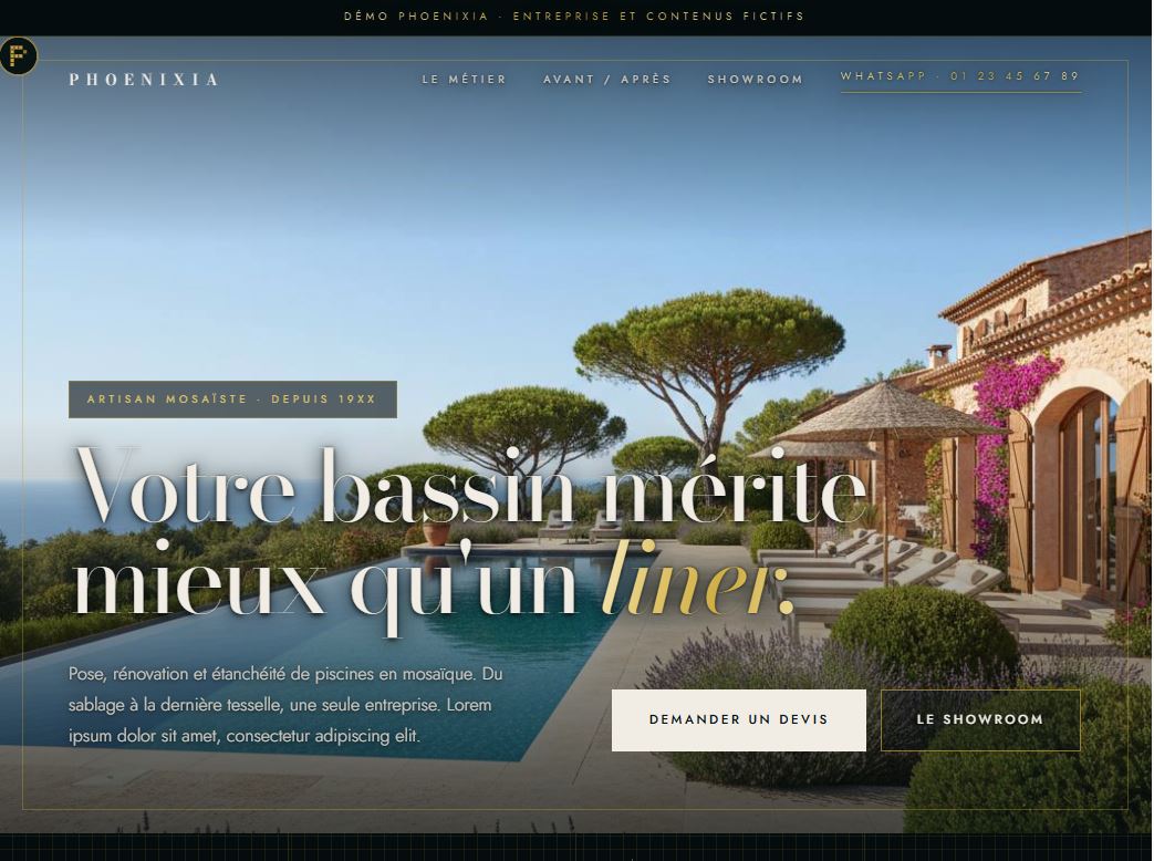 Demo einer Phoenixia-Website 1
